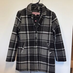 New urban Republic plaid coat. Fall, winter, preppy.